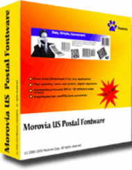 Morovia USPostal Fontware screenshot